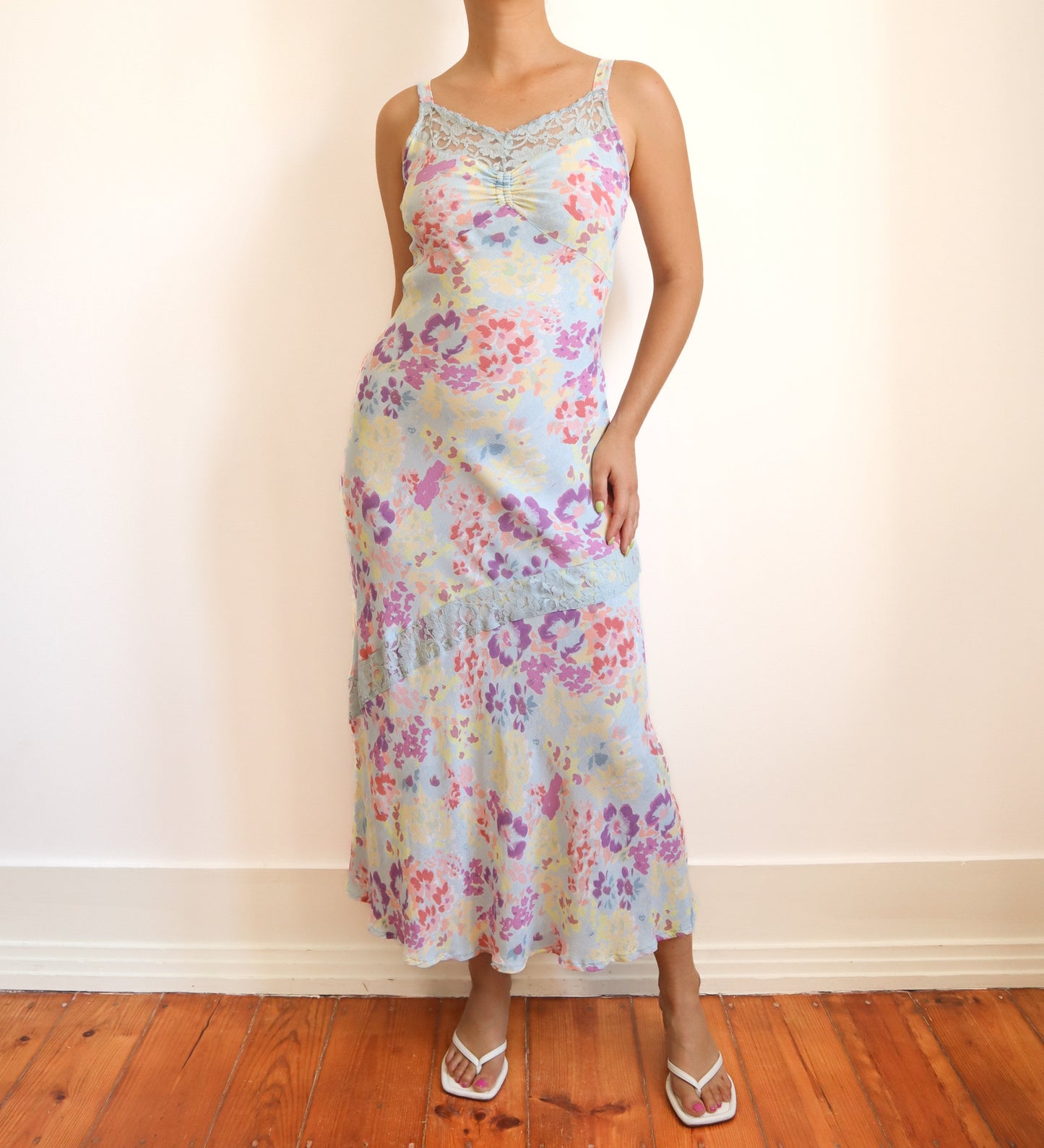 Light blue lace dress
