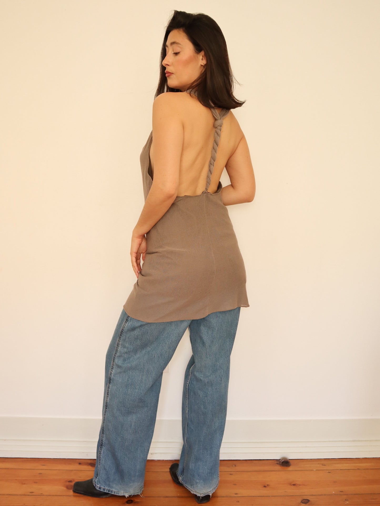 Tunic open back top