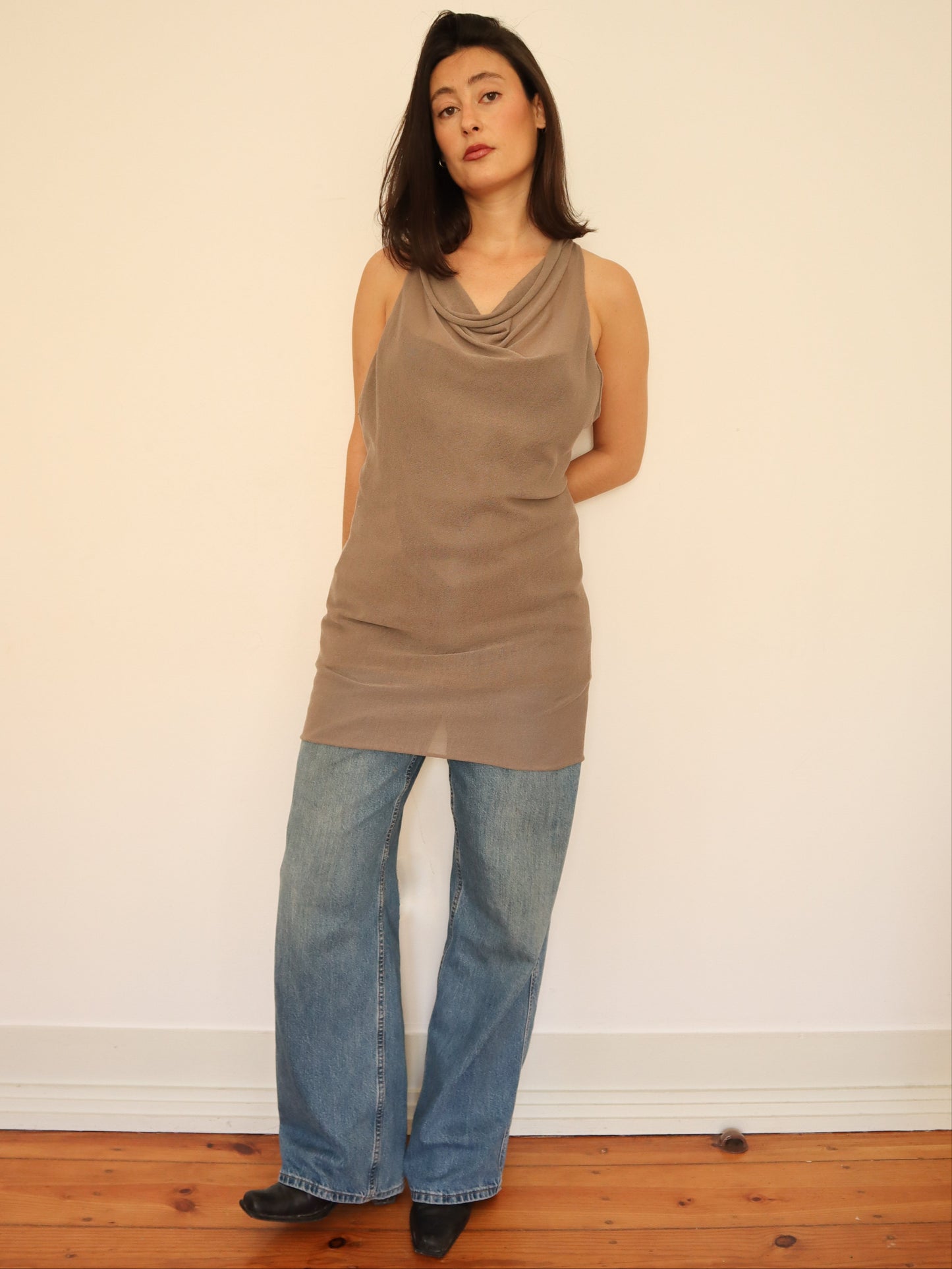 Tunic open back top