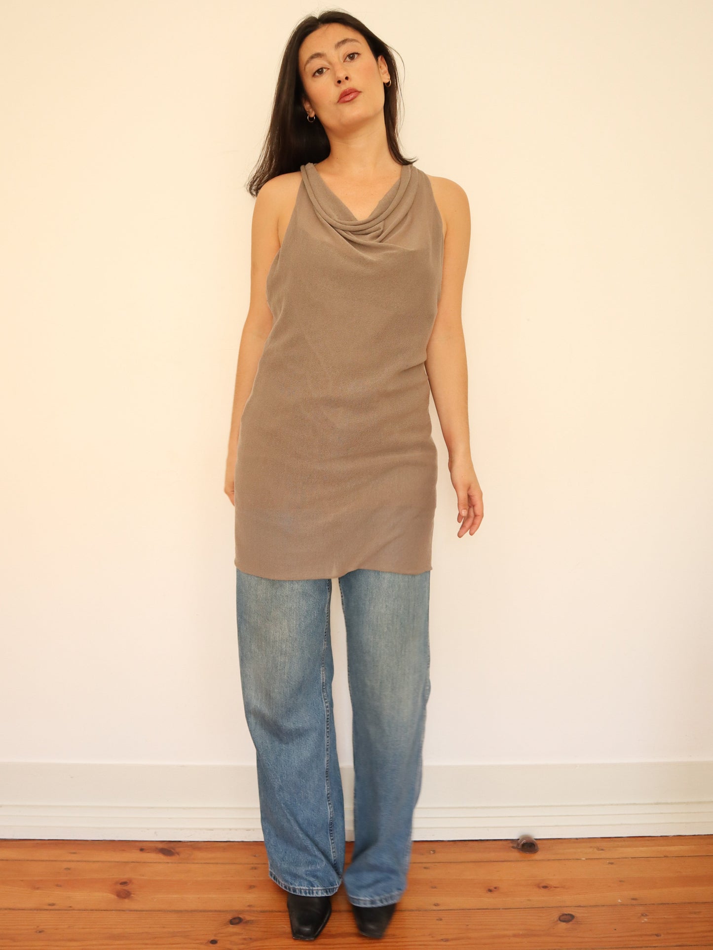 Tunic open back top