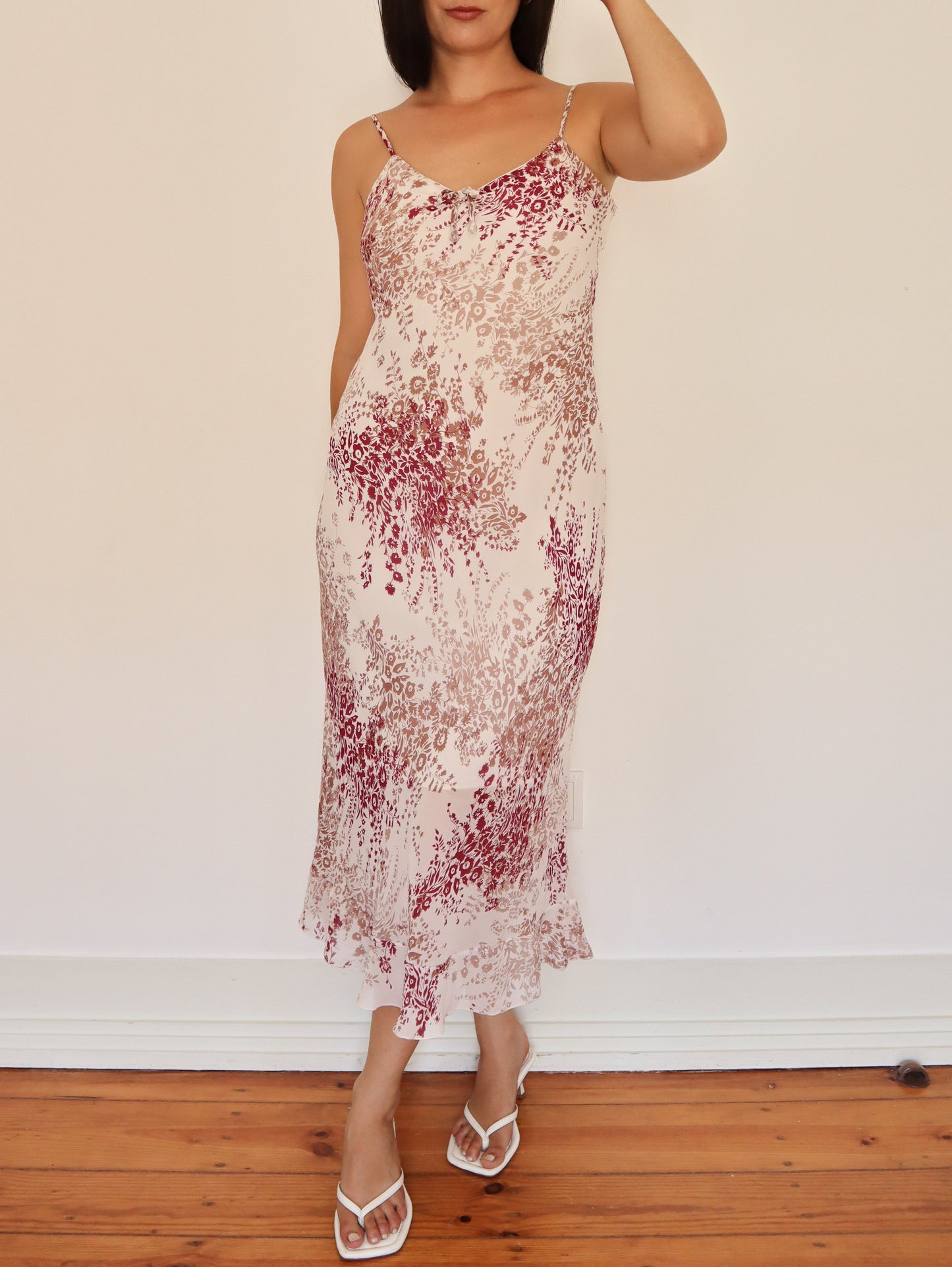 White romantic maxi dress