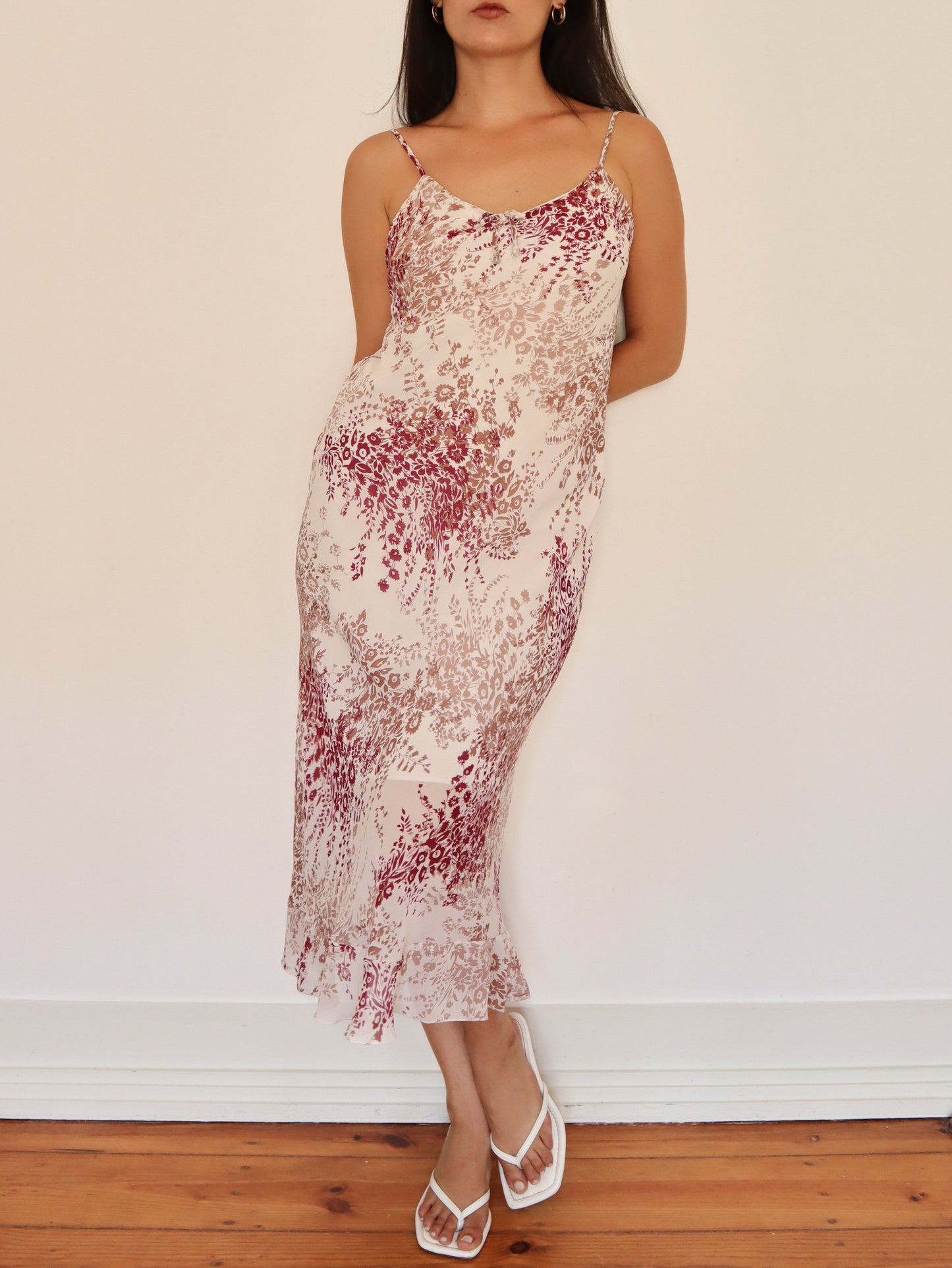 White romantic maxi dress