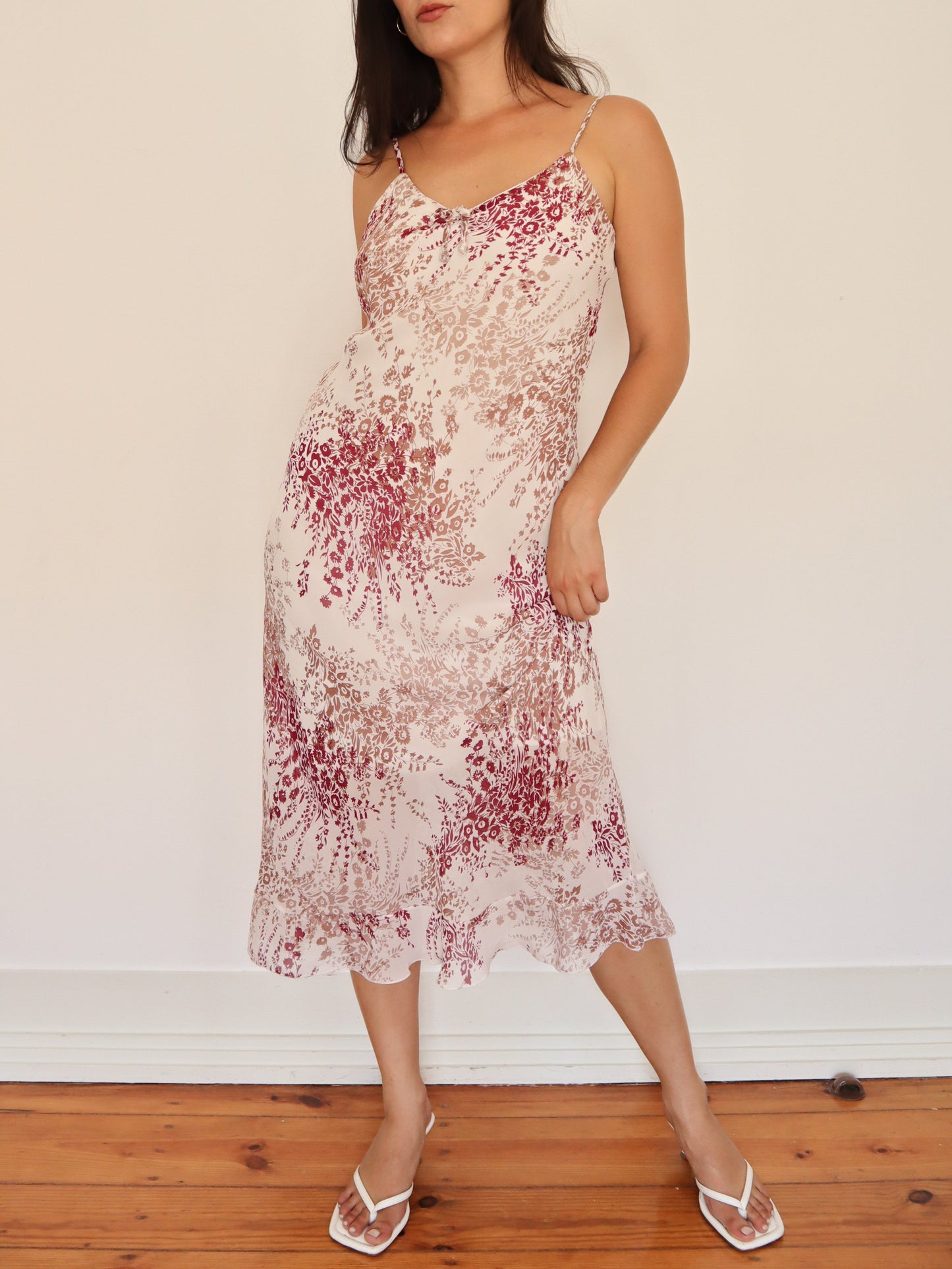 White romantic maxi dress