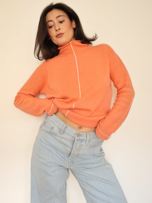 Orange cashmere jumper