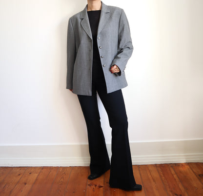 Grey boxy blazer