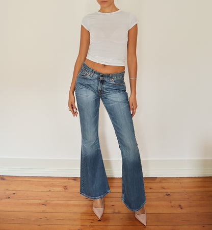 Levi's flared jeans