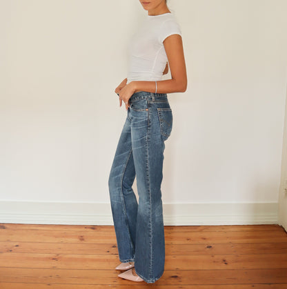 Levi's flared jeans