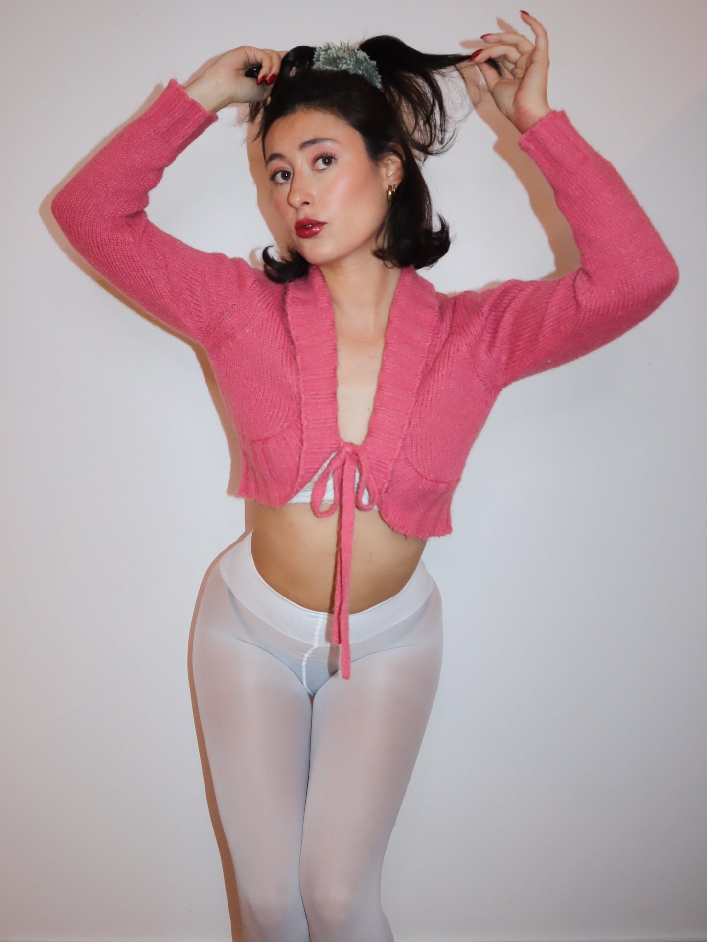 Pink bolero cardigan