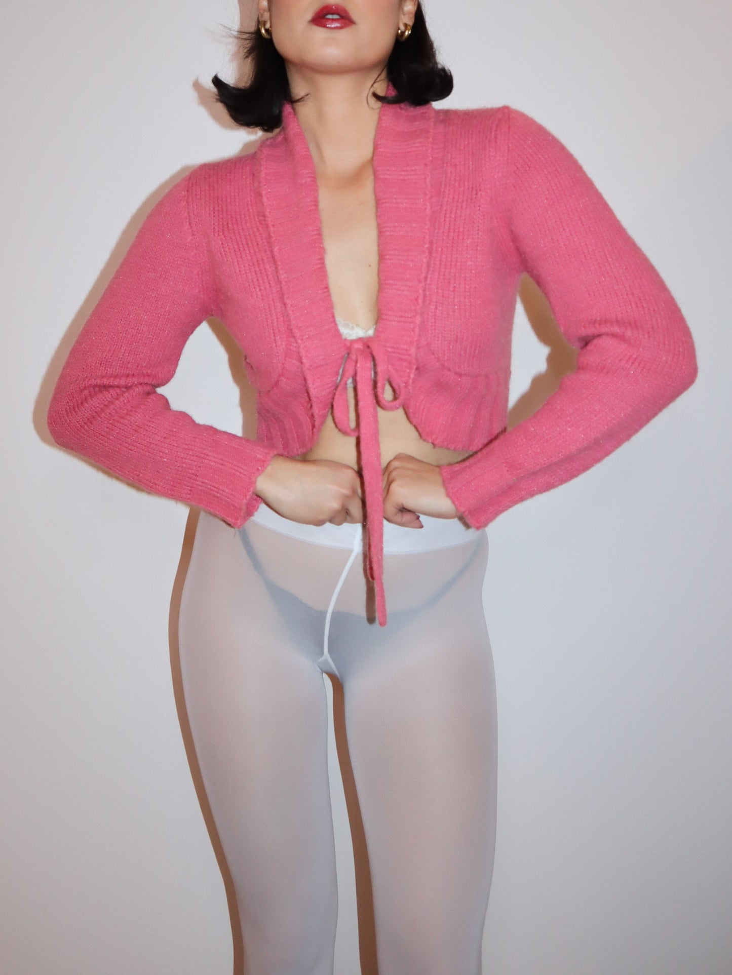 Pink bolero cardigan