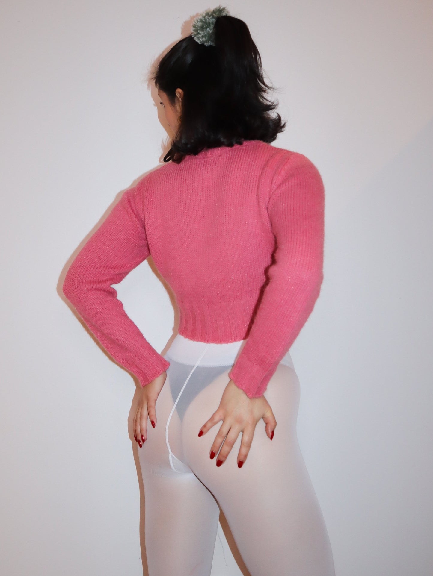 Pink bolero cardigan