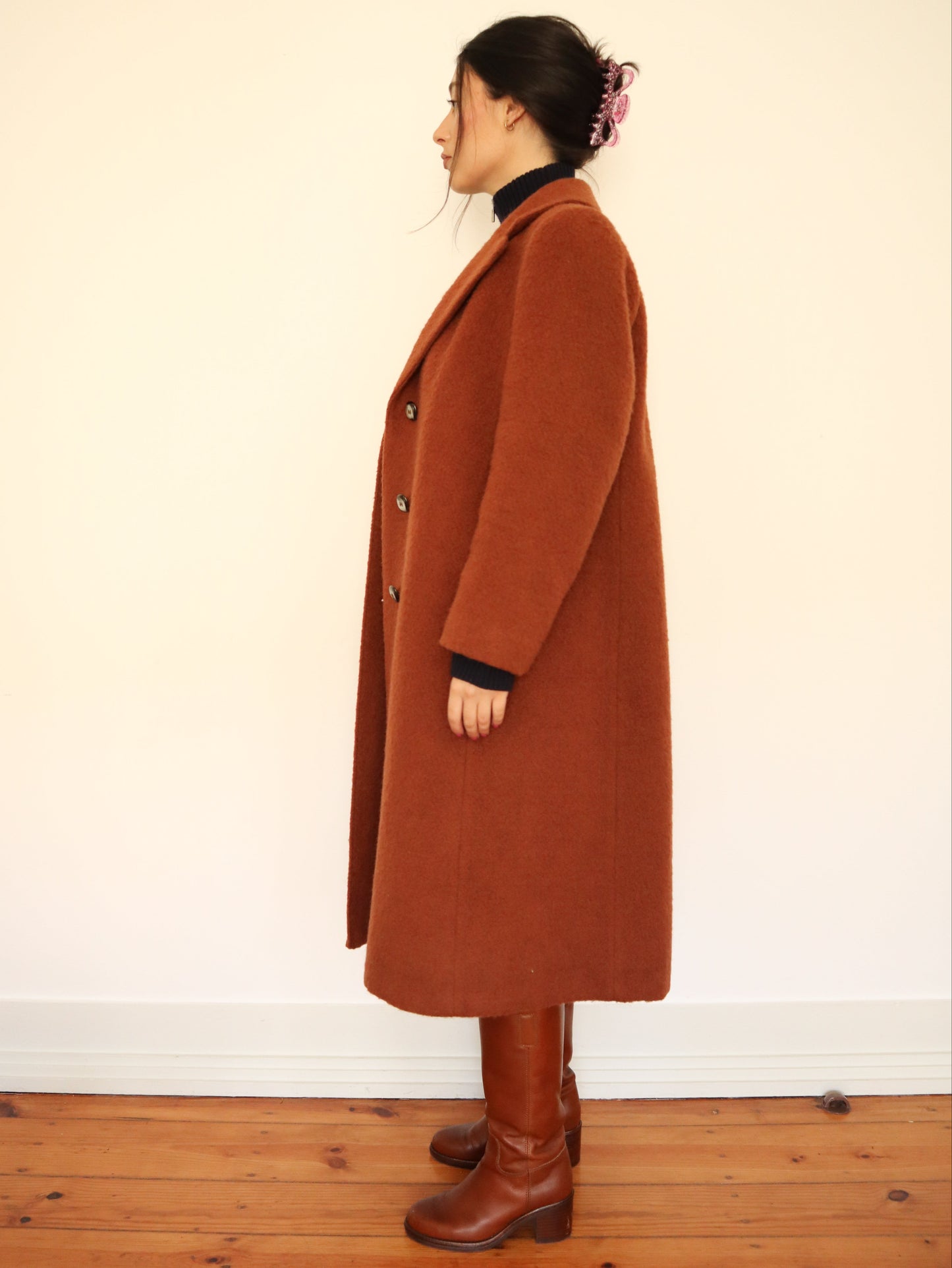 Camel wool coat