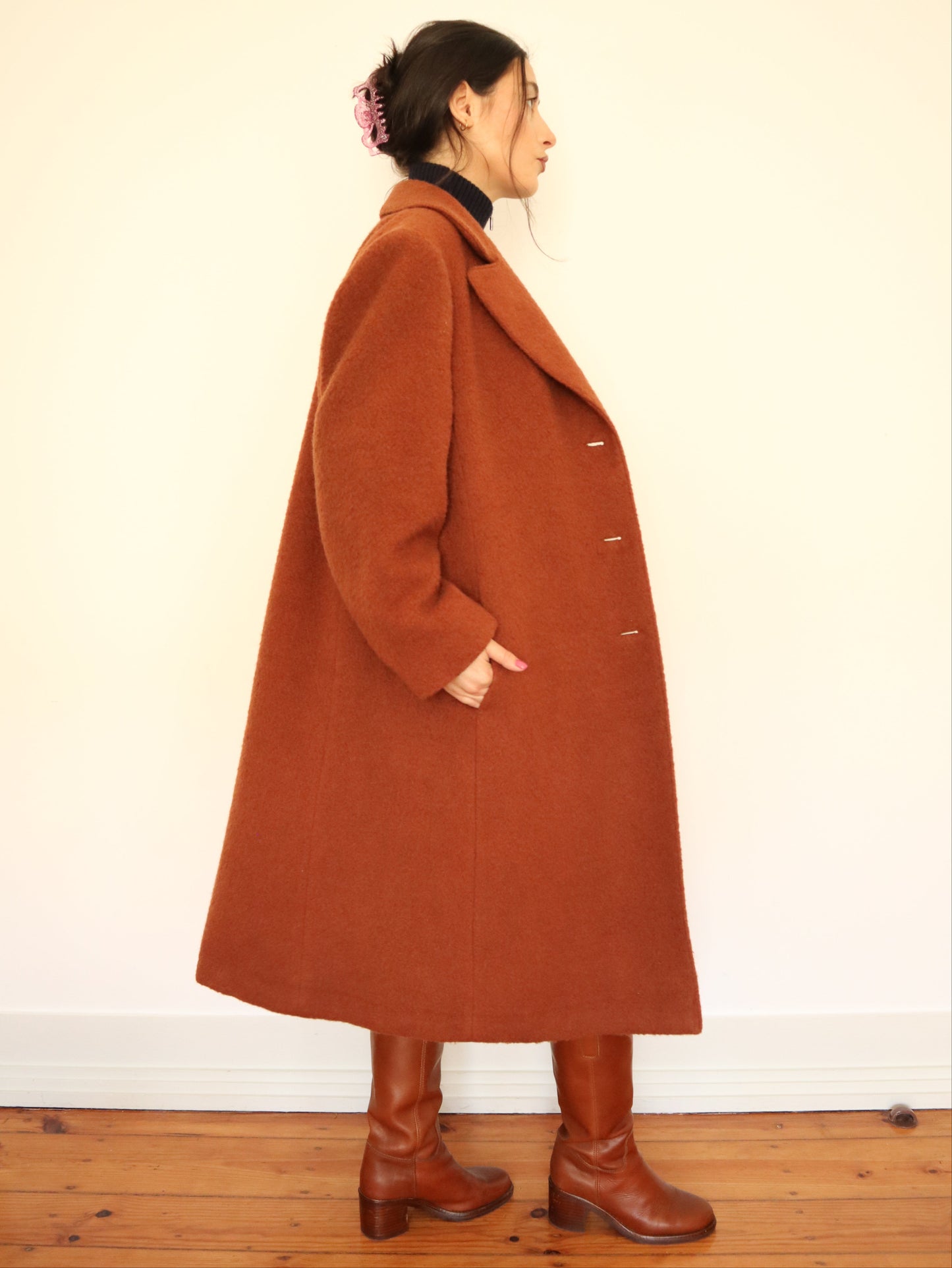 Camel wool coat