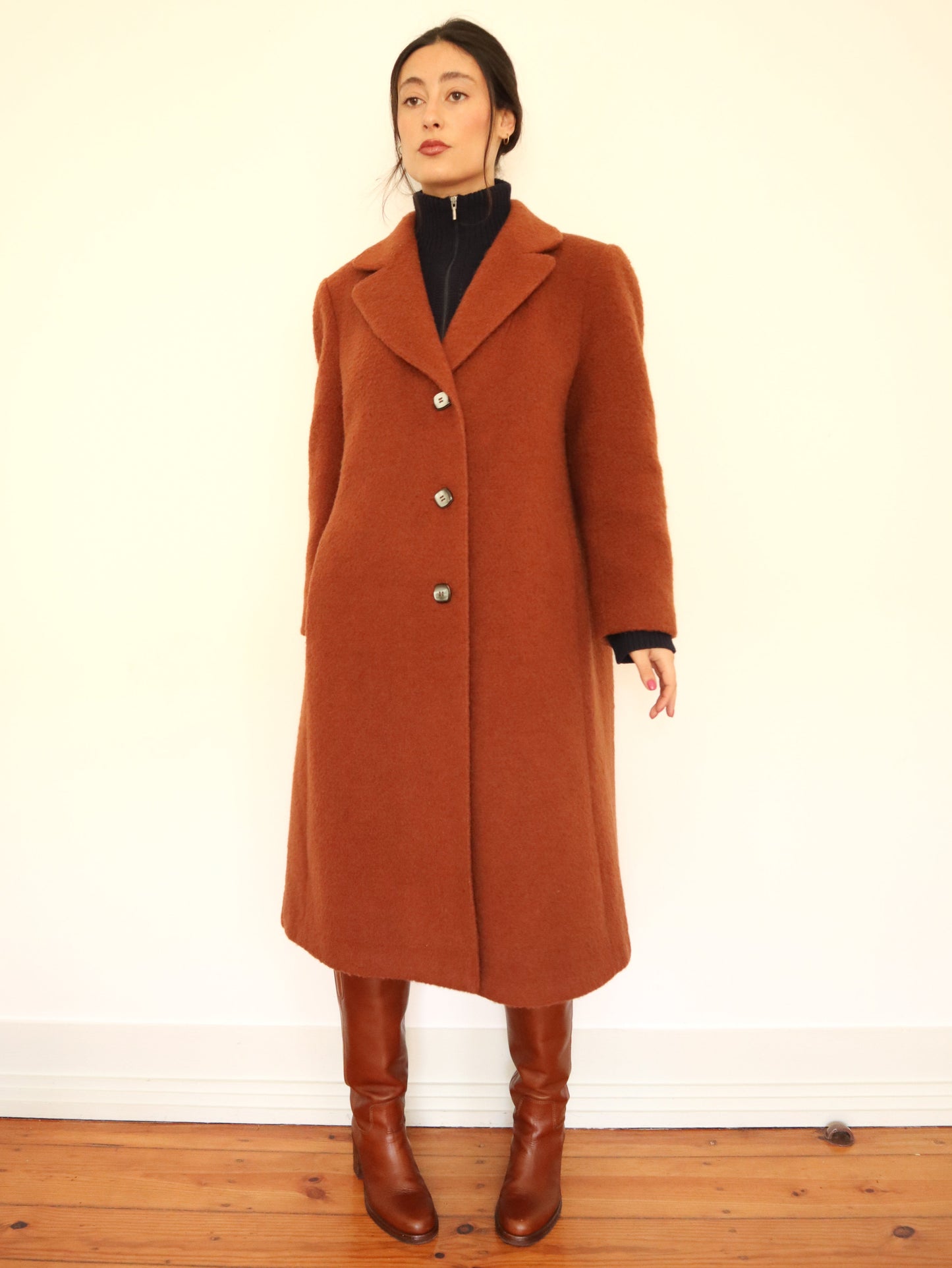 Camel wool coat