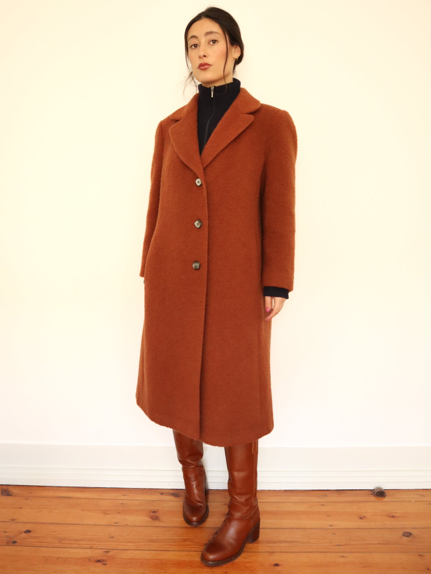 Camel wool coat