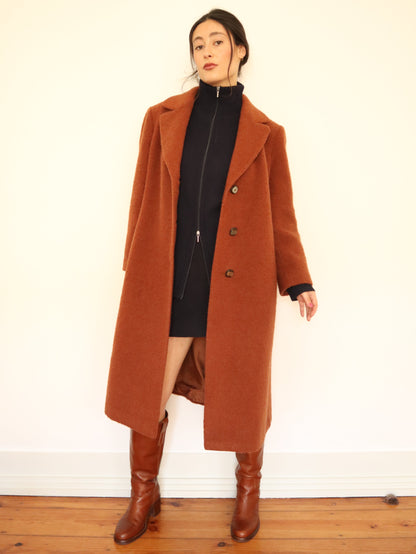 Camel wool coat