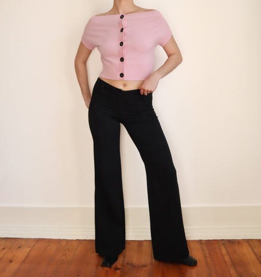 Pink bardot top