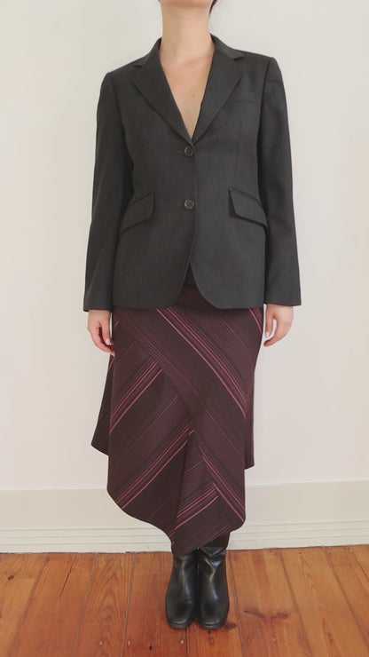 Asymmetric skirt